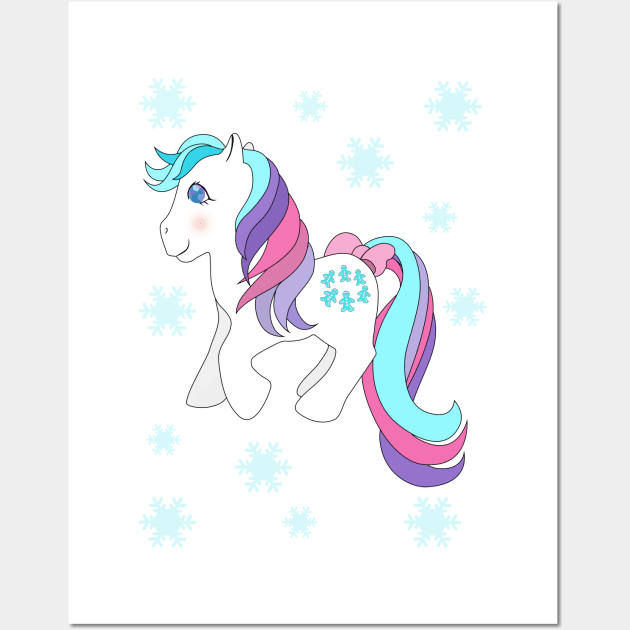 White earth pony with twinkle eyes Wall Art by RavenWolfCat